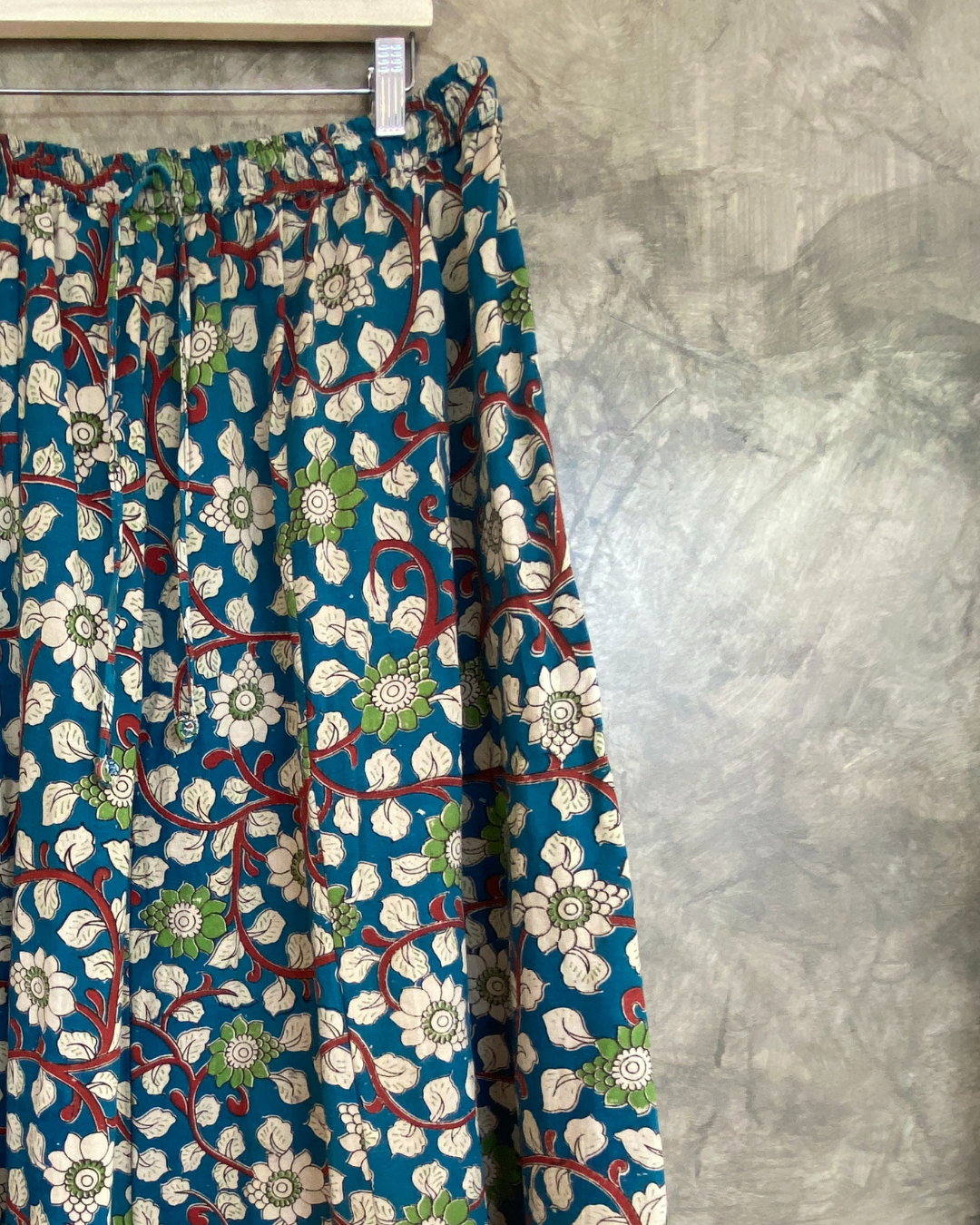 Kalamkari Printed Panel Cut Skirt