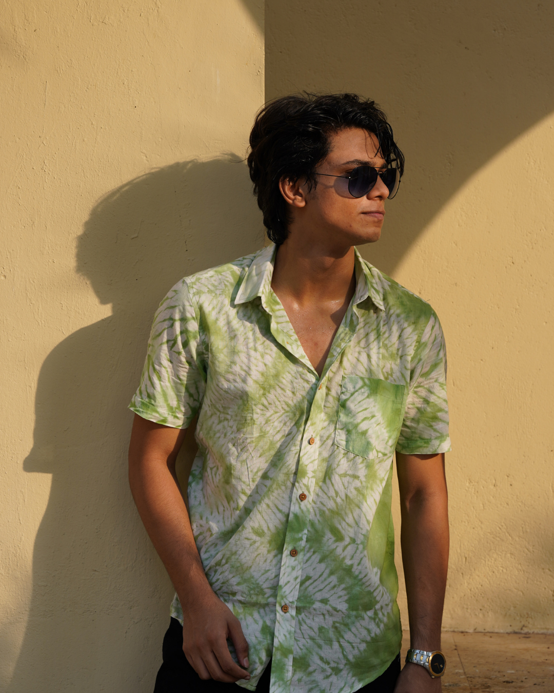 Shibori printed Men's Shirt
