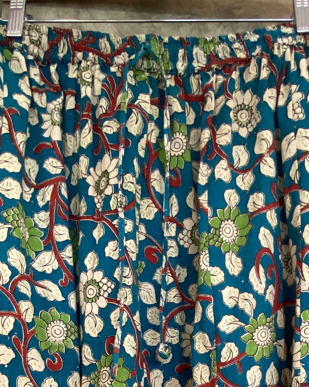 Kalamkari Printed Panel Cut Skirt