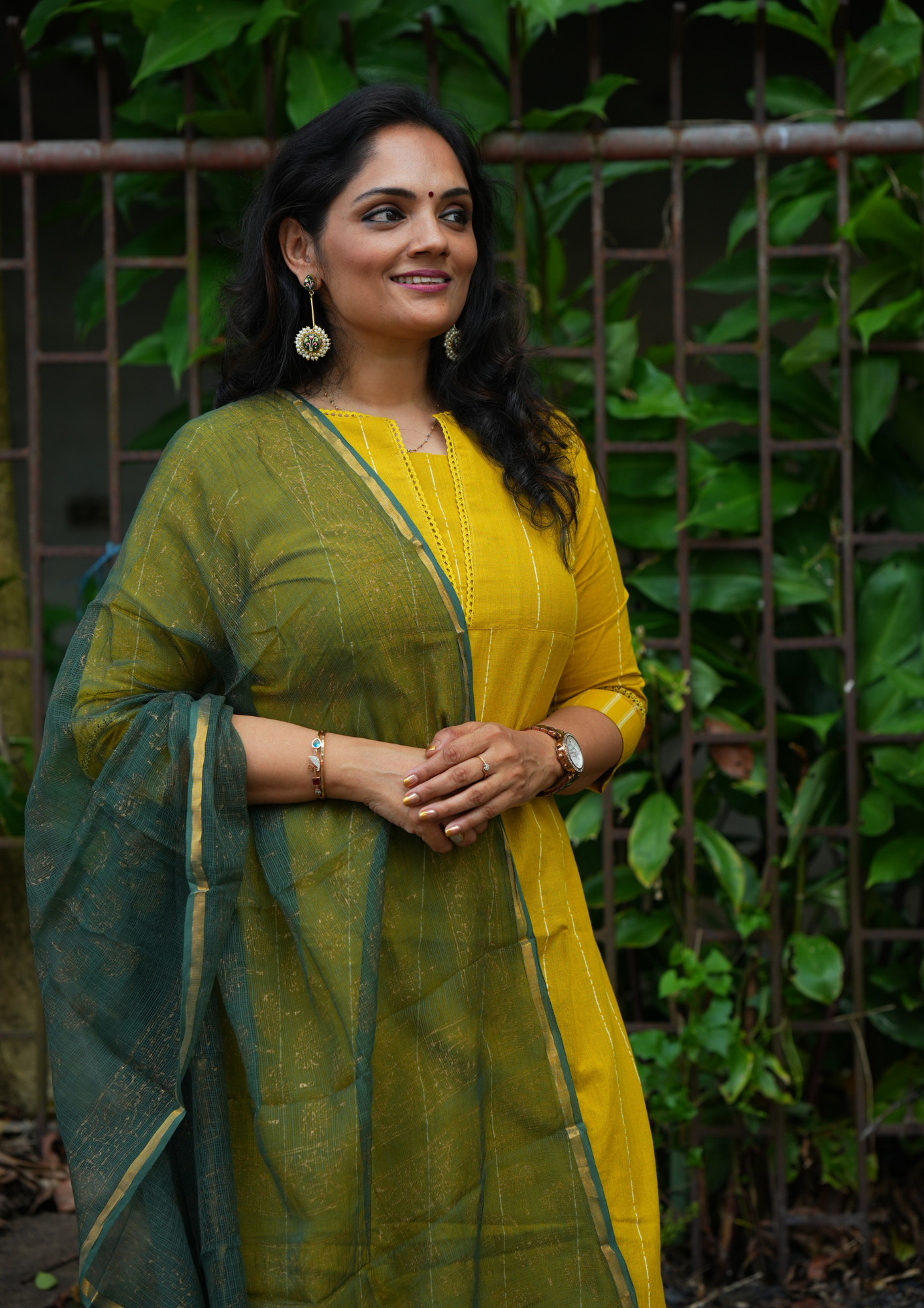 "CHAMPA" South Cotton Lace Kurti