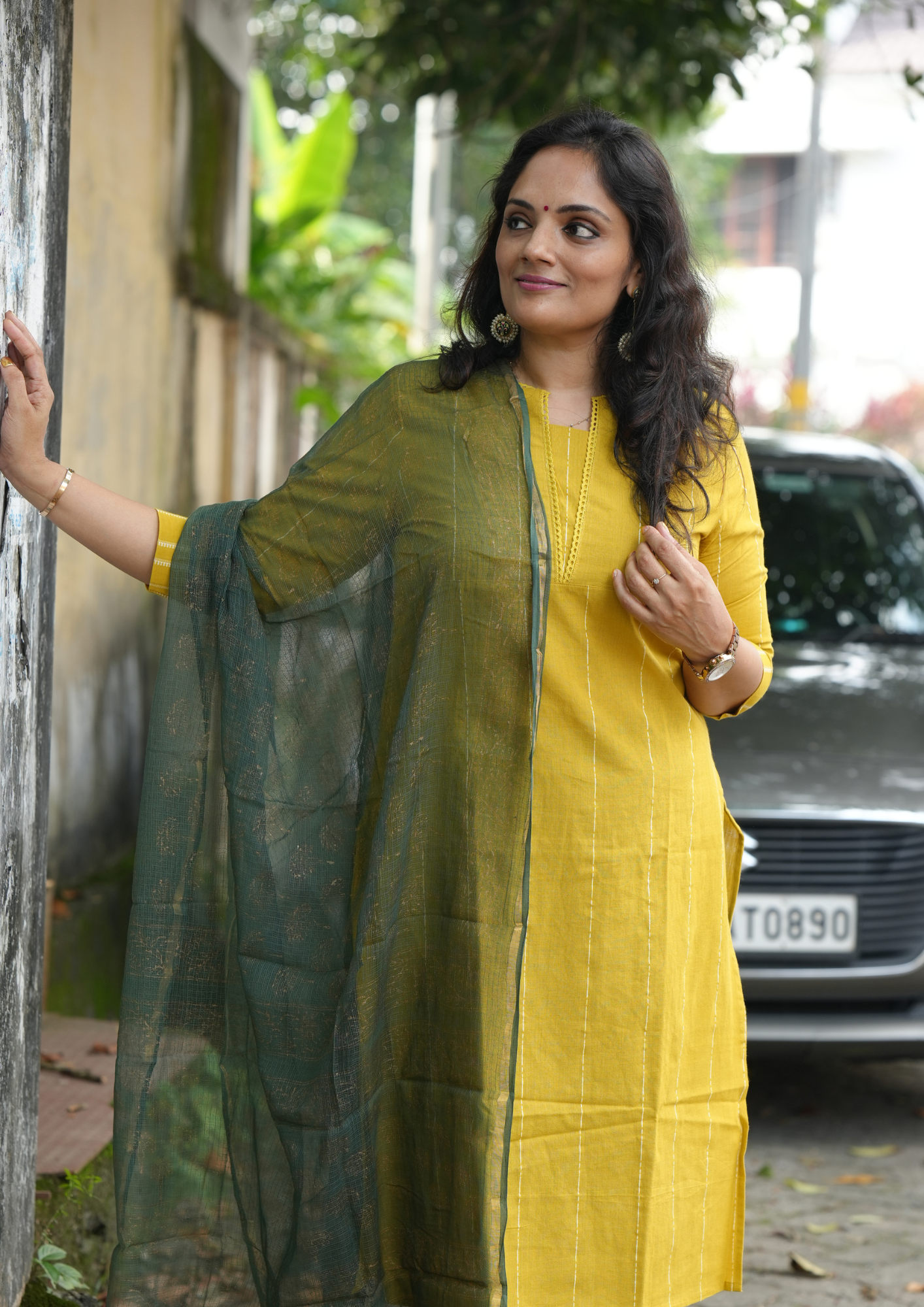 "CHAMPA" South Cotton Lace Kurti