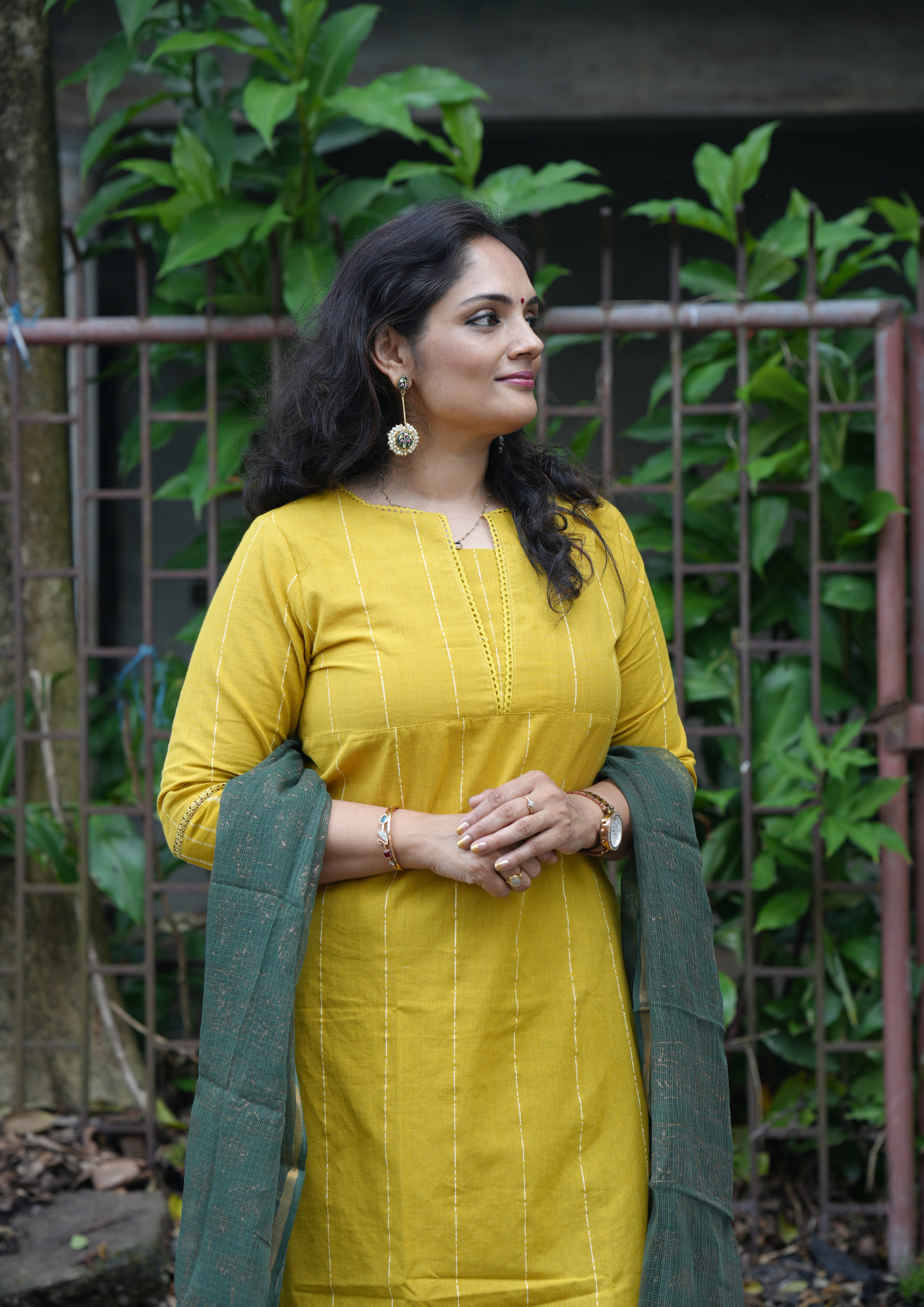 "CHAMPA" South Cotton Lace Kurti