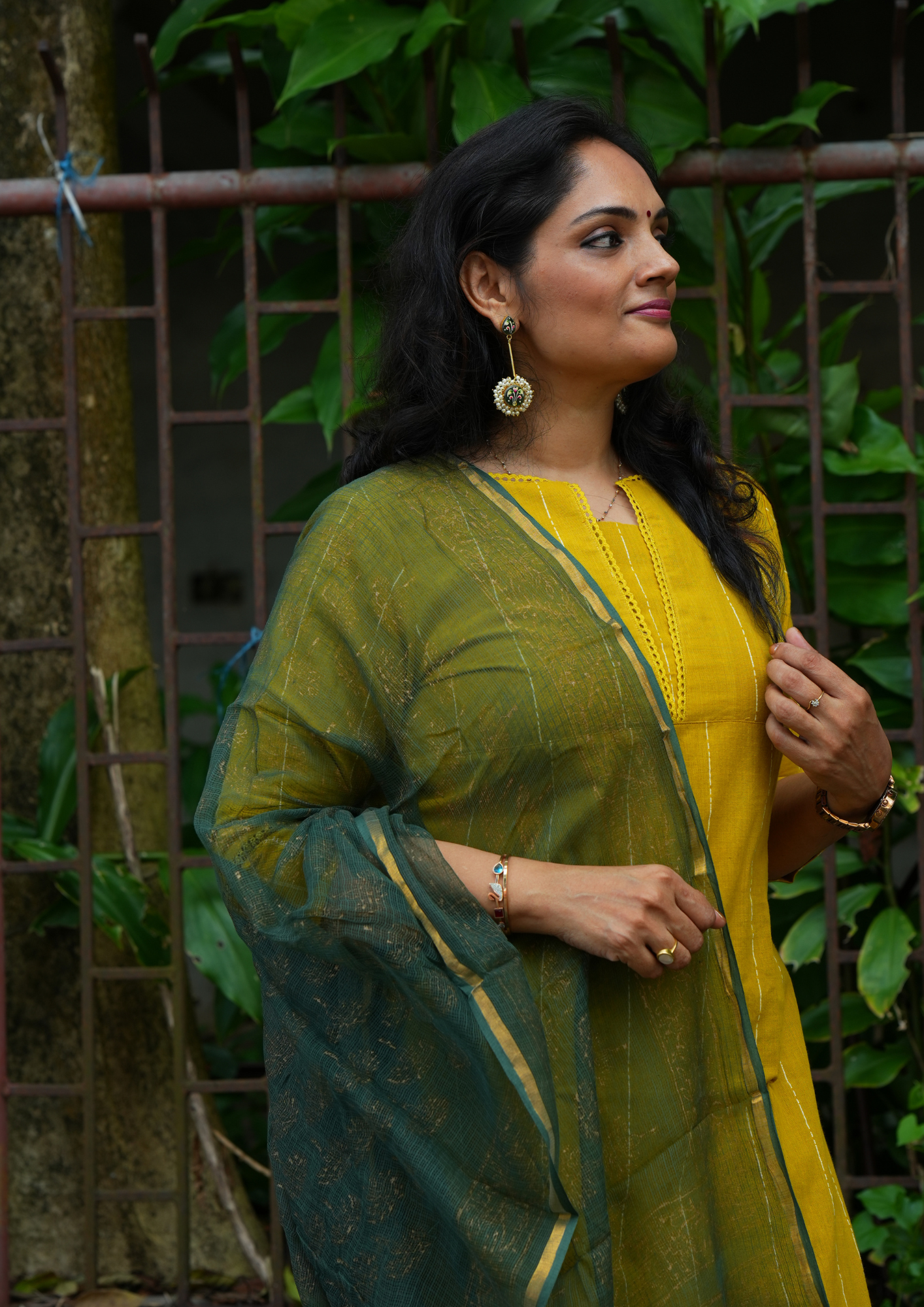 "CHAMPA" South Cotton Lace Kurti