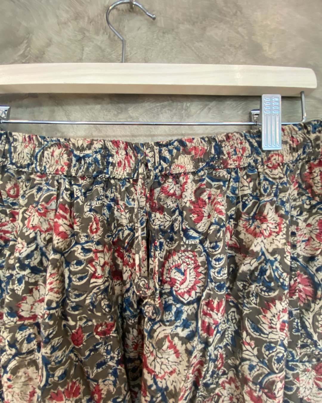 Kalamkari Printed Panel Cut Skirt