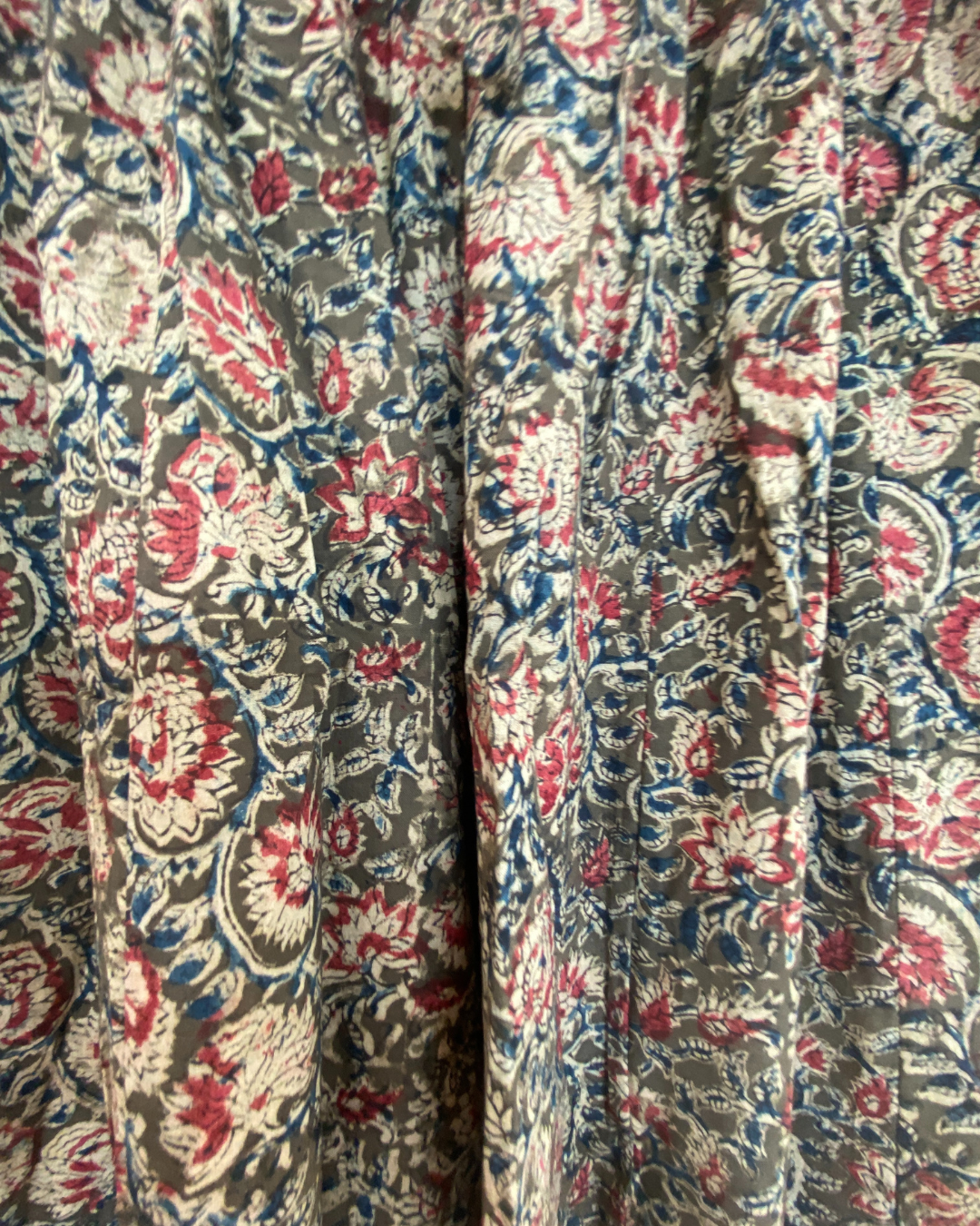 Kalamkari Printed Panel Cut Skirt