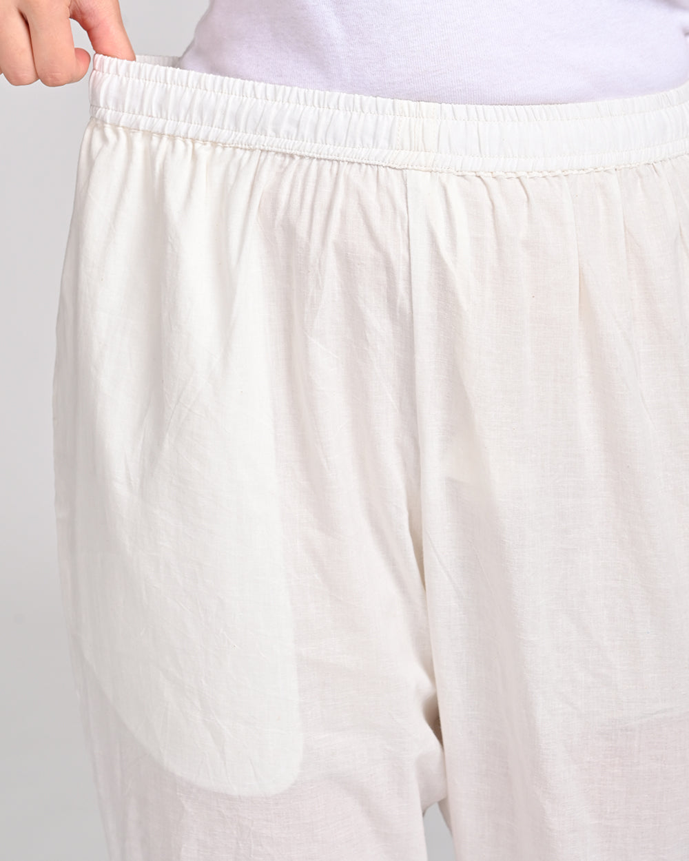 WHITE COLOUR COTTON PANT