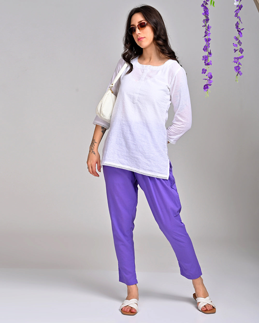 VIOLET COTTON PANT