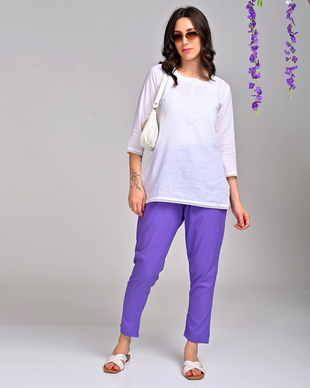 VIOLET COTTON PANT
