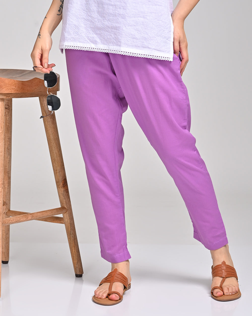 LAVENDER COTTON PANT