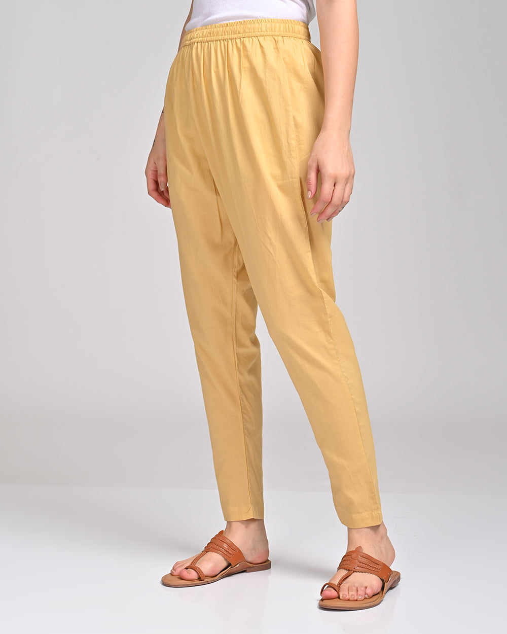 NUDE BEIGE COTTON PANT