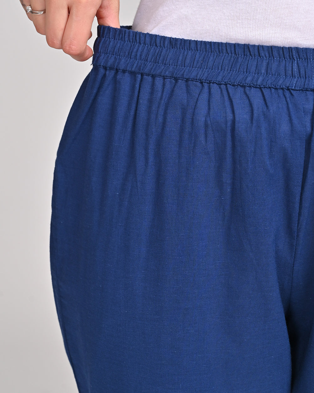 BLUE COTTON PANT