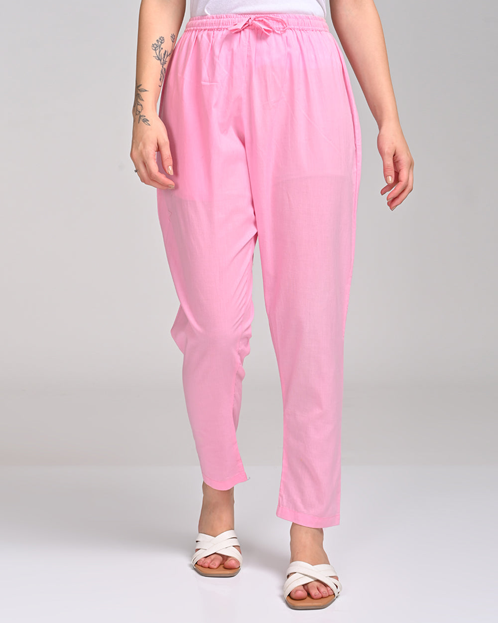 LIGHT PINK COLOUR COTTON PANT