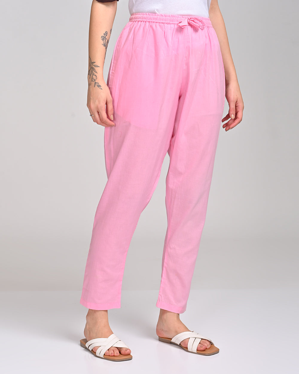 LIGHT PINK COLOUR COTTON PANT