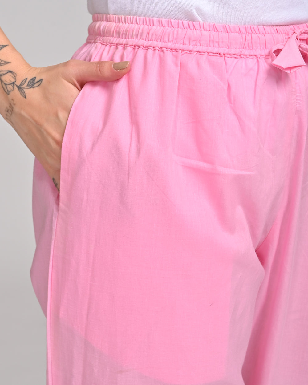 LIGHT PINK COLOUR COTTON PANT