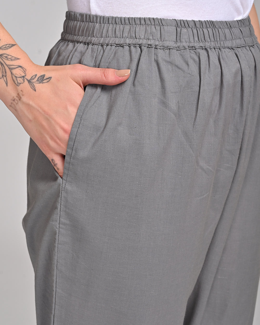 GREY COLOUR COTTON PANT