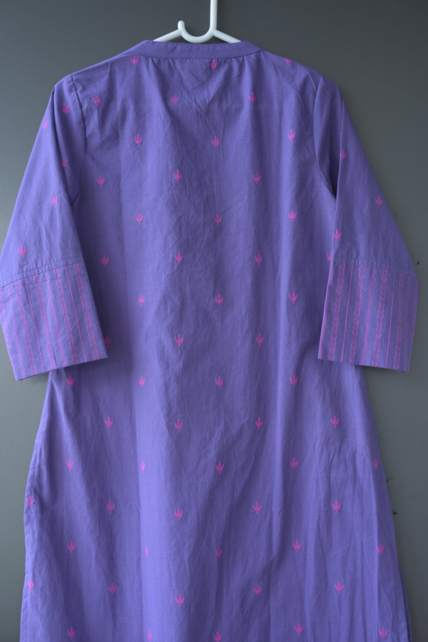 Violet South Cotton Collar Neck Kurti