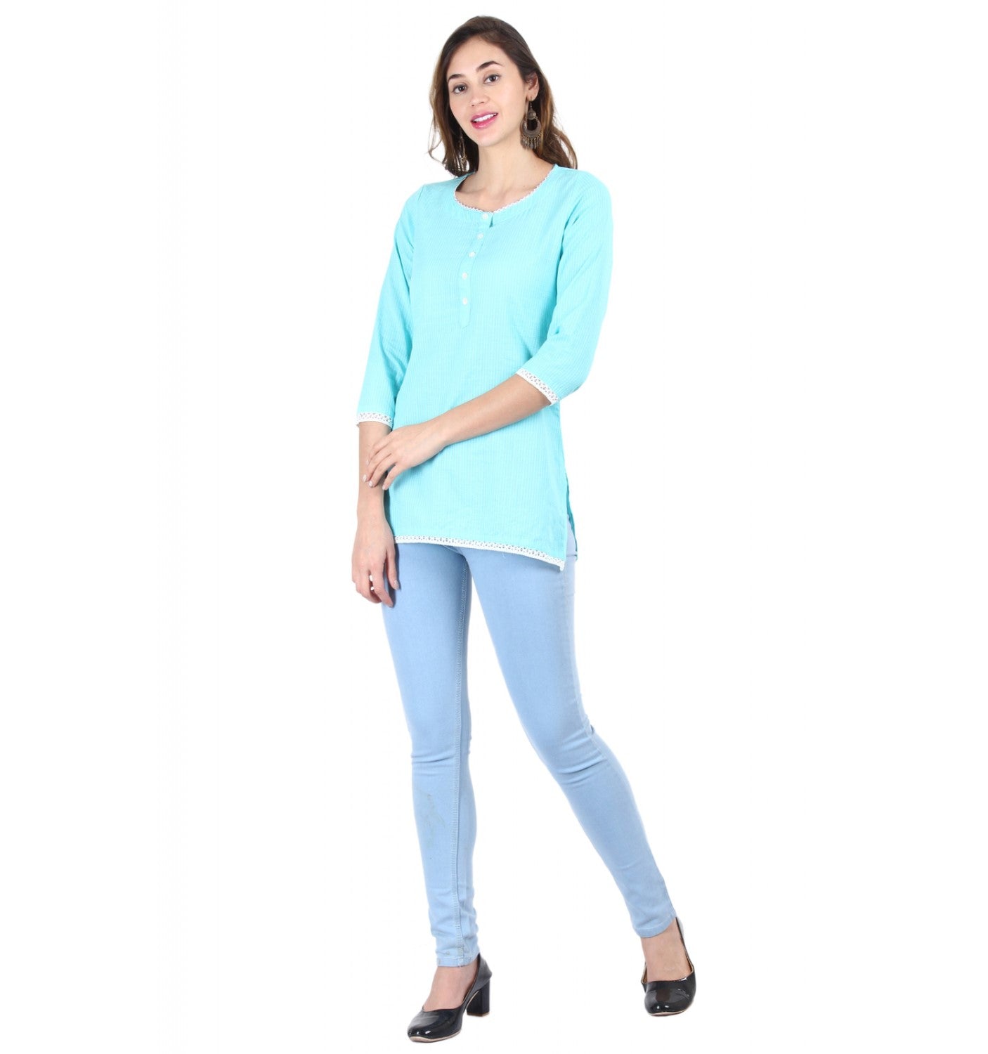 Kantha Cotton Short Top