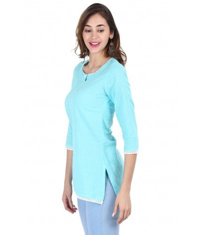 Kantha Cotton Short Top