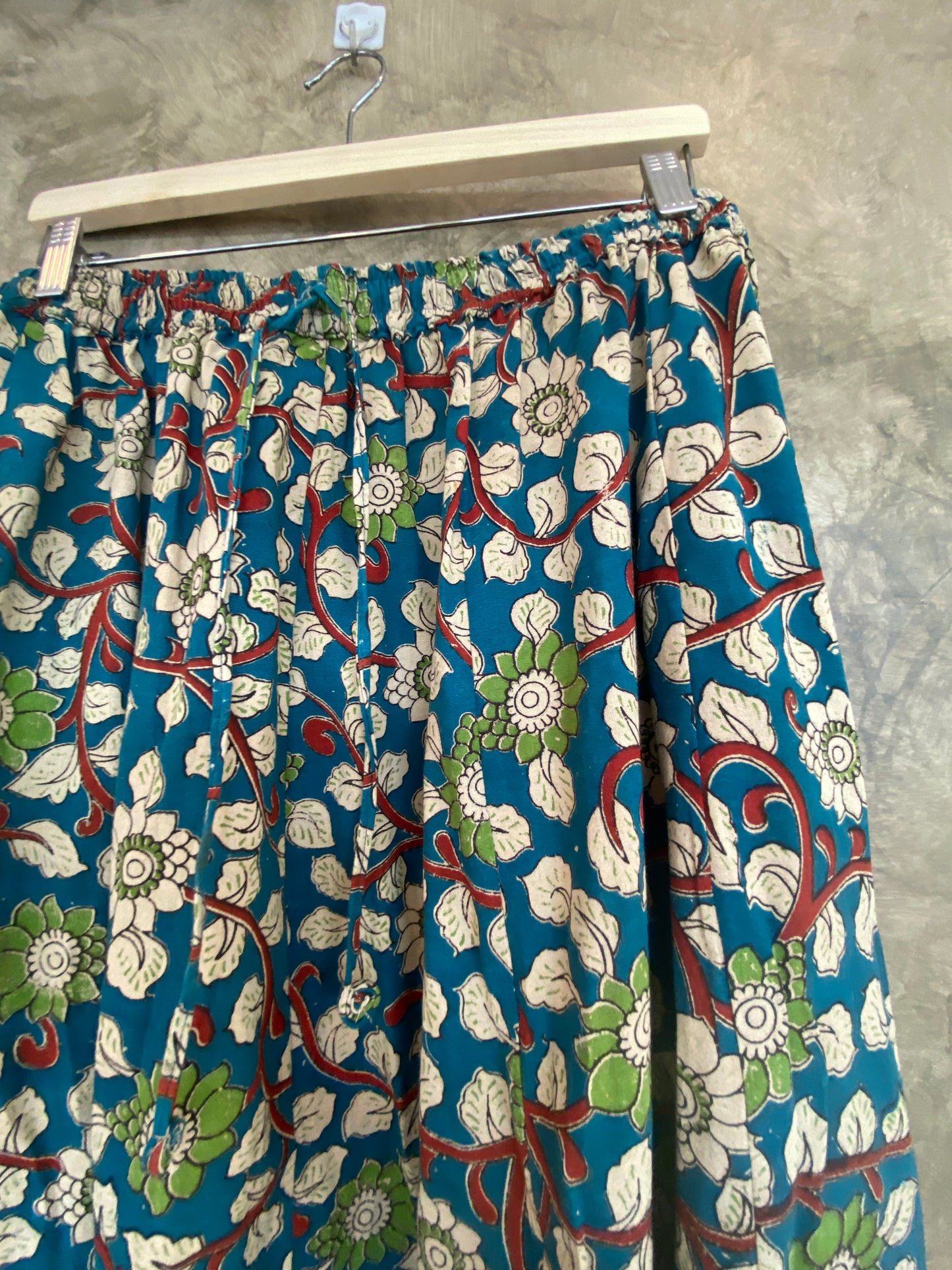 Kalamkari Printed Panel Cut Skirt