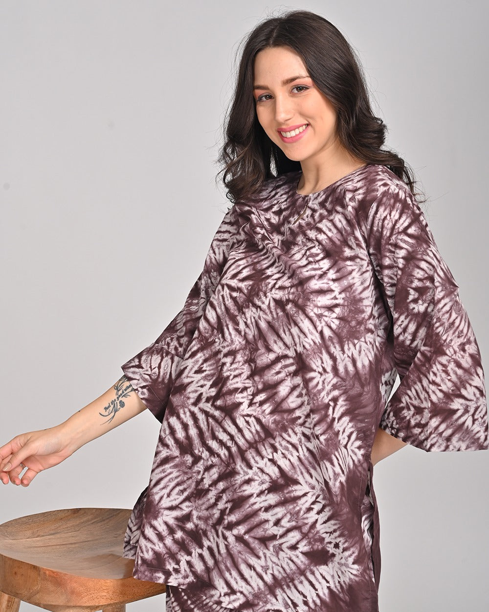 SHIBORI Cotton Relaxed Fit Co-ord Set