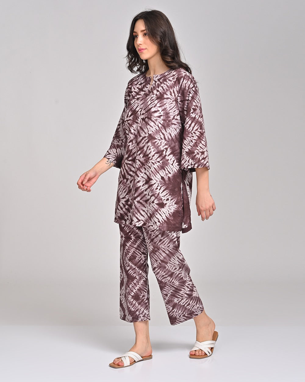 SHIBORI Cotton Relaxed Fit Co-ord Set