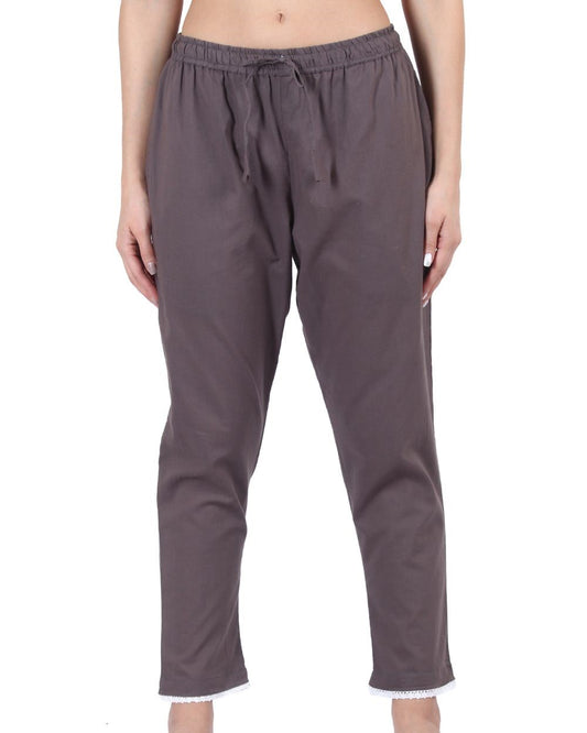 SOLID COLOUR COTTON PANT