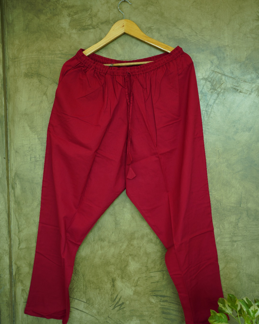 SOLID COLOUR COTTON PANT