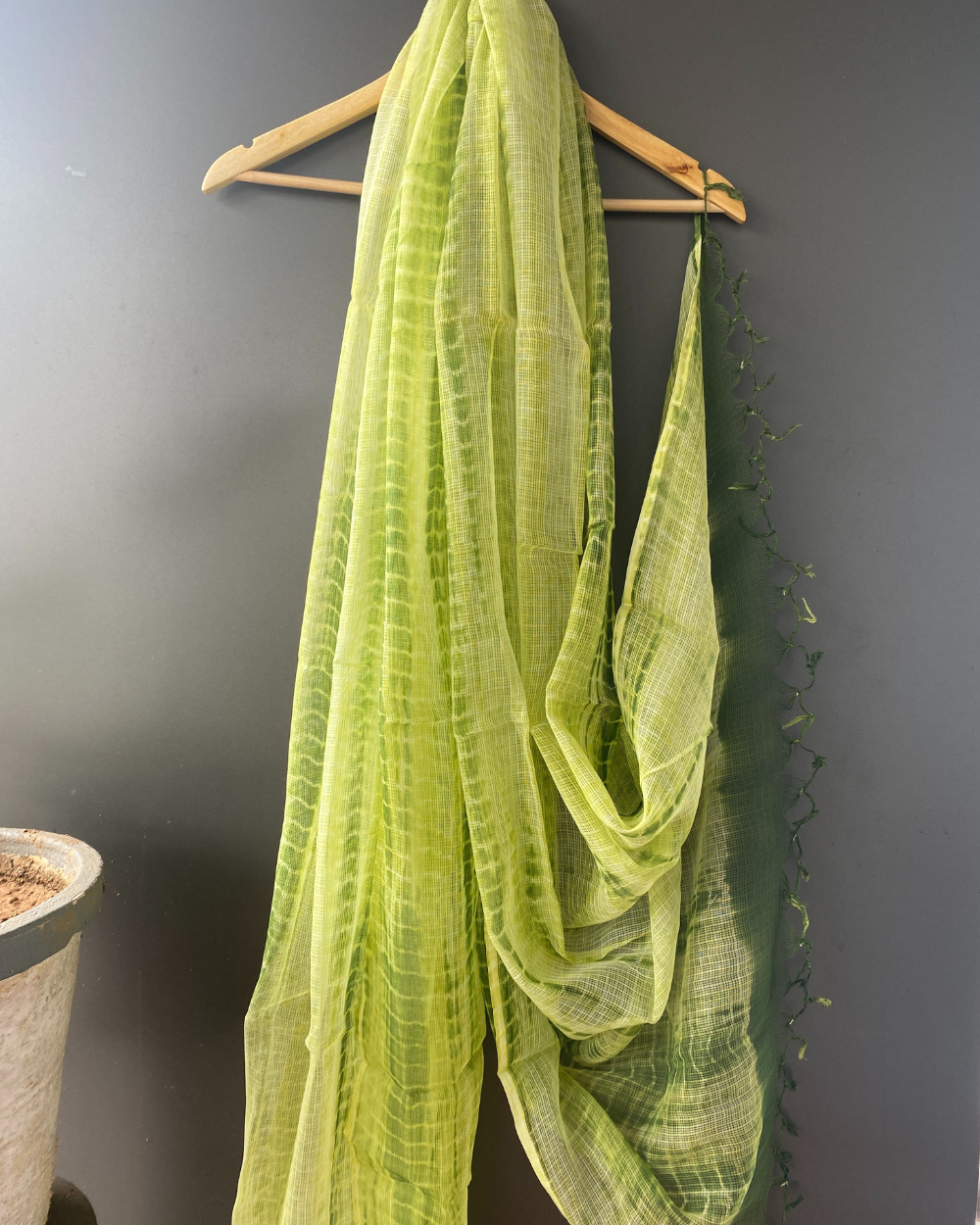 Shibori printed Kota Doria Dupatta