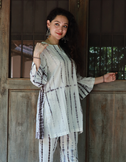 SHIBORI Cotton Relaxed Fit Co-ord Set