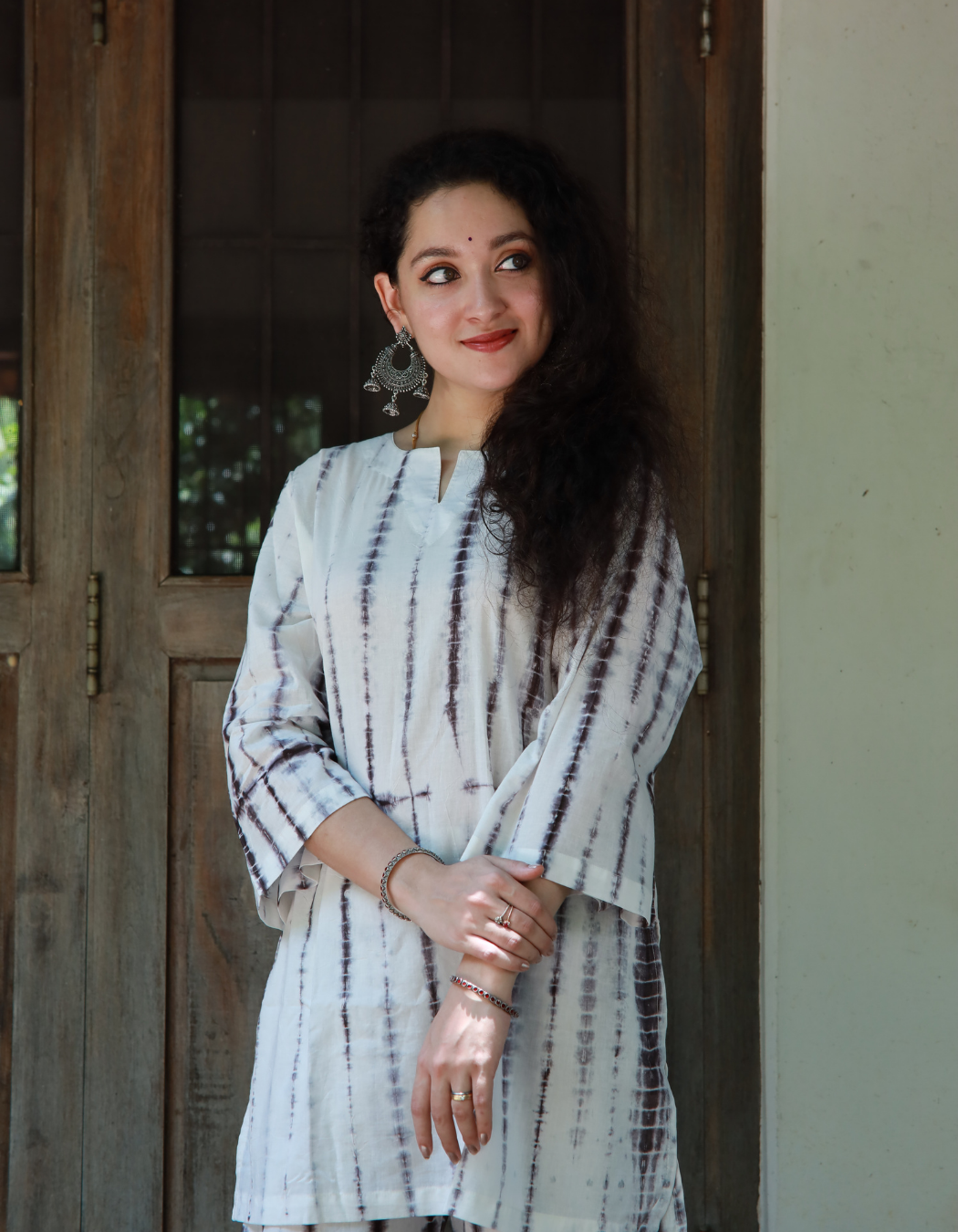 SHIBORI Cotton Relaxed Fit Co-ord Set