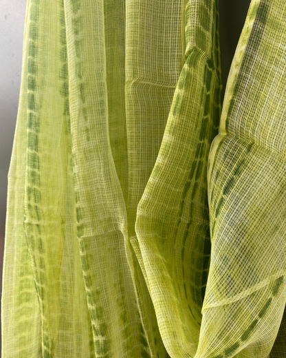 Shibori printed Kota Doria Dupatta