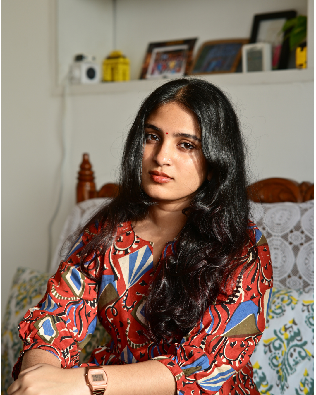 Hand Block Print Gathered Dress
