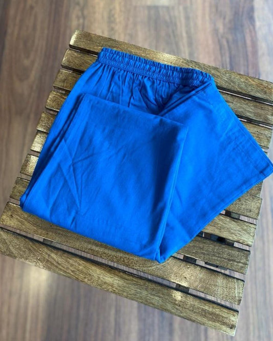 SOLID COLOUR COTTON PANT