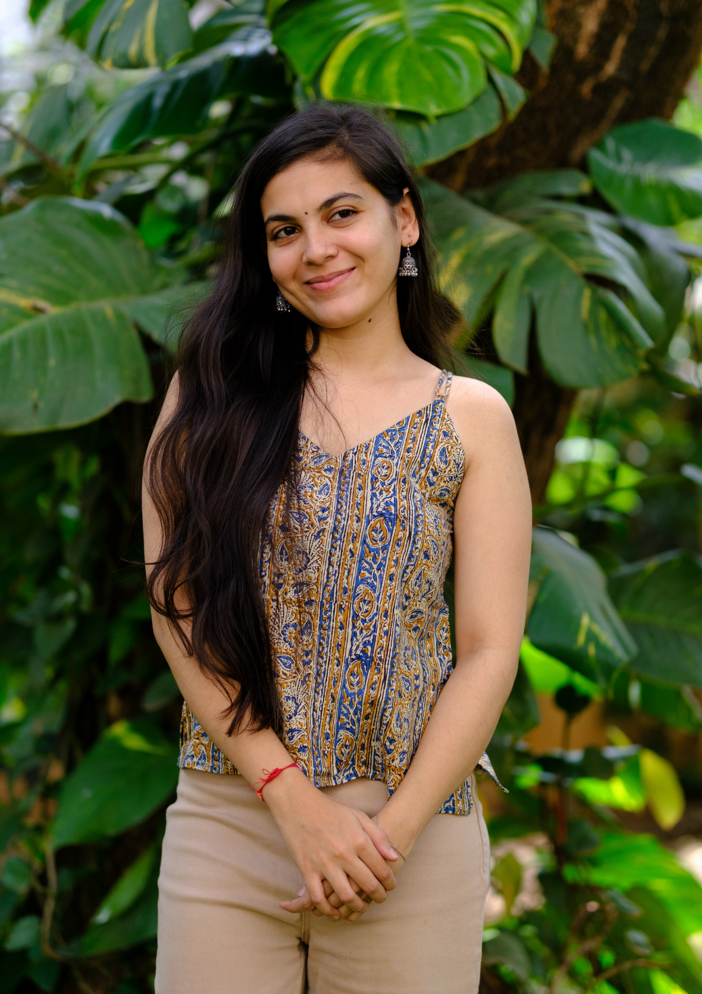 kalamkari printed Spaghetti Top