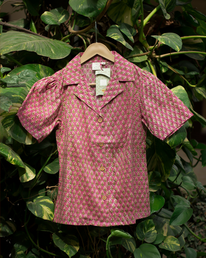 Mulberry Pink Hand Block Shirt