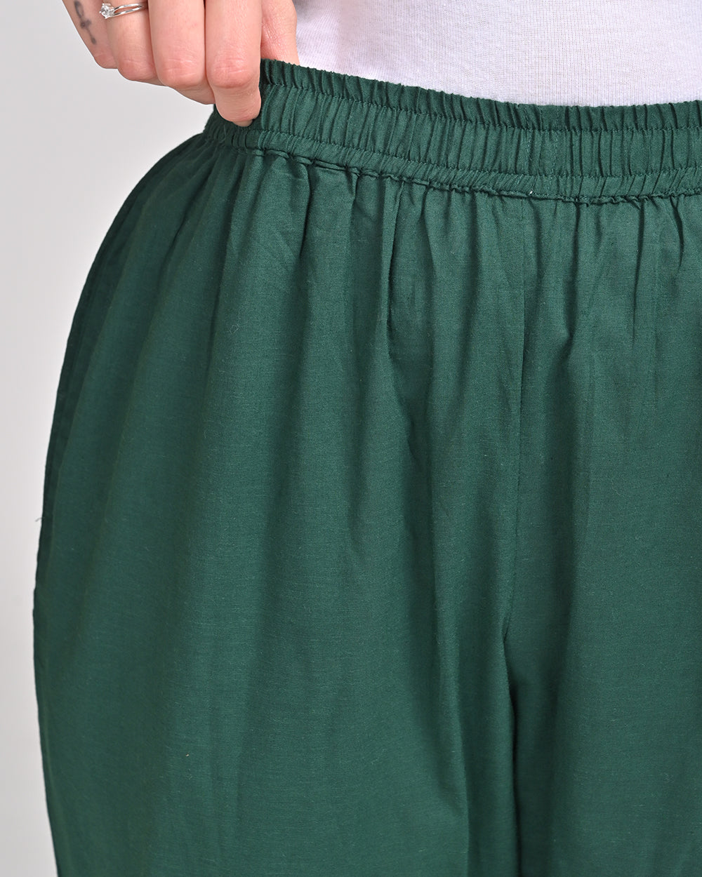 GREEN COLOUR COTTON PANT