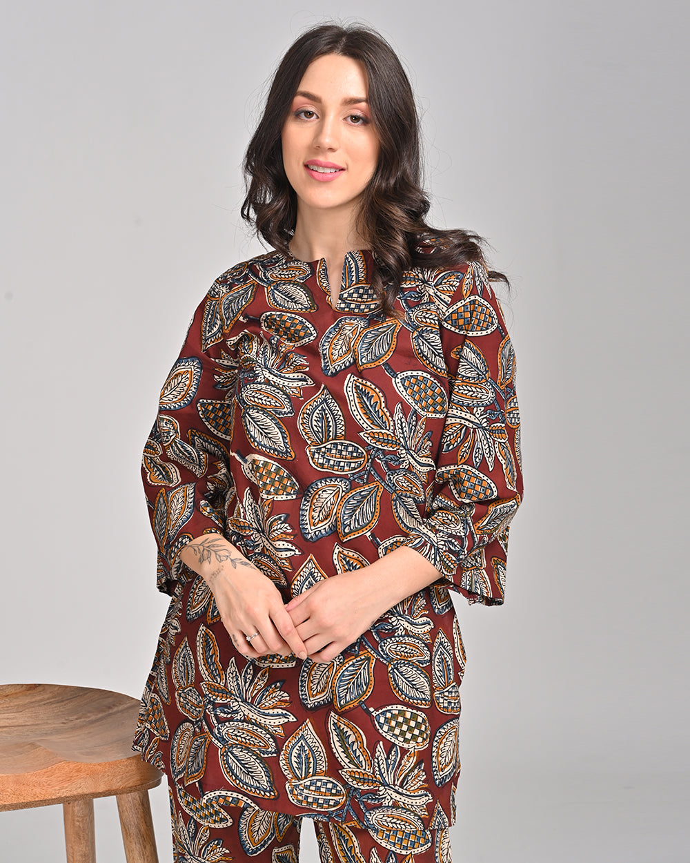 Handblock Printed Cotton Relaxed Fit Co-ord Set