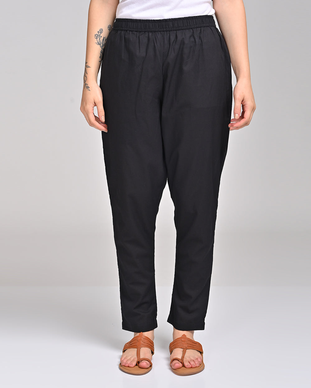 BLACK COTTON PANT