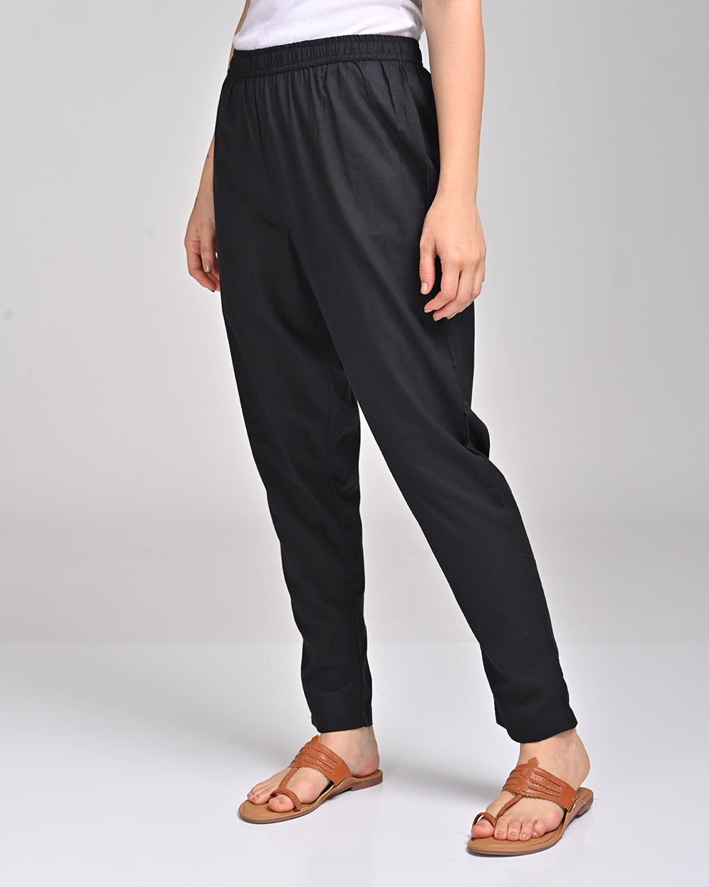 BLACK COTTON PANT