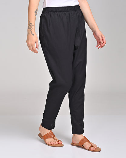 BLACK COTTON PANT