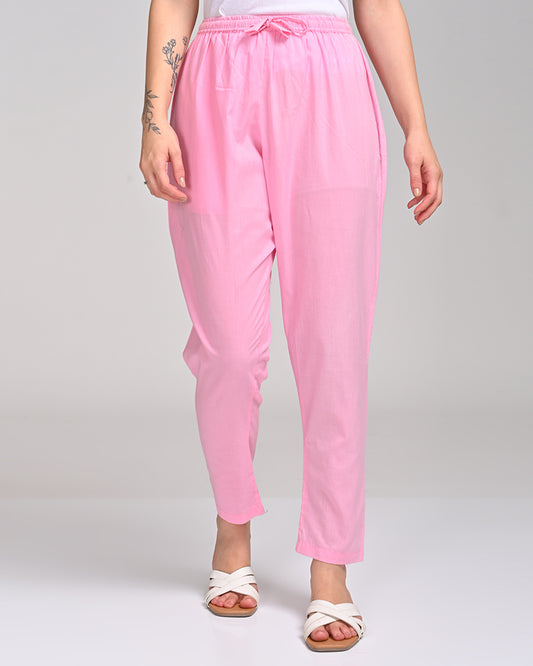 LIGHT PINK COLOUR COTTON PANT