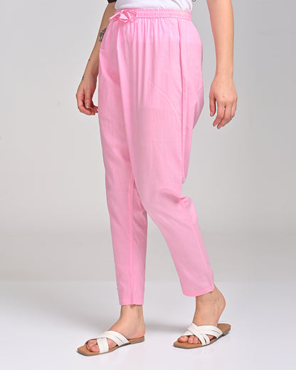 LIGHT PINK COLOUR COTTON PANT