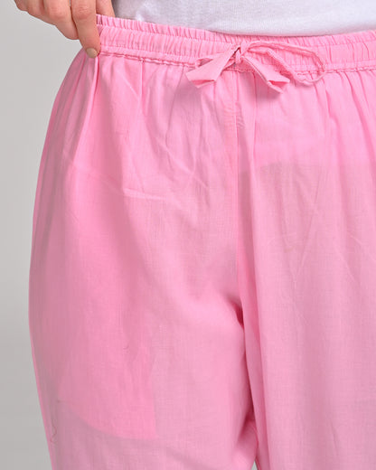 LIGHT PINK COLOUR COTTON PANT