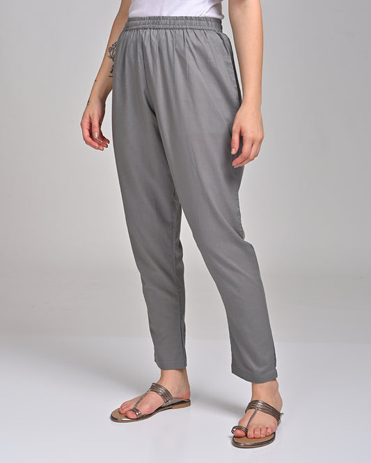 GREY COLOUR COTTON PANT