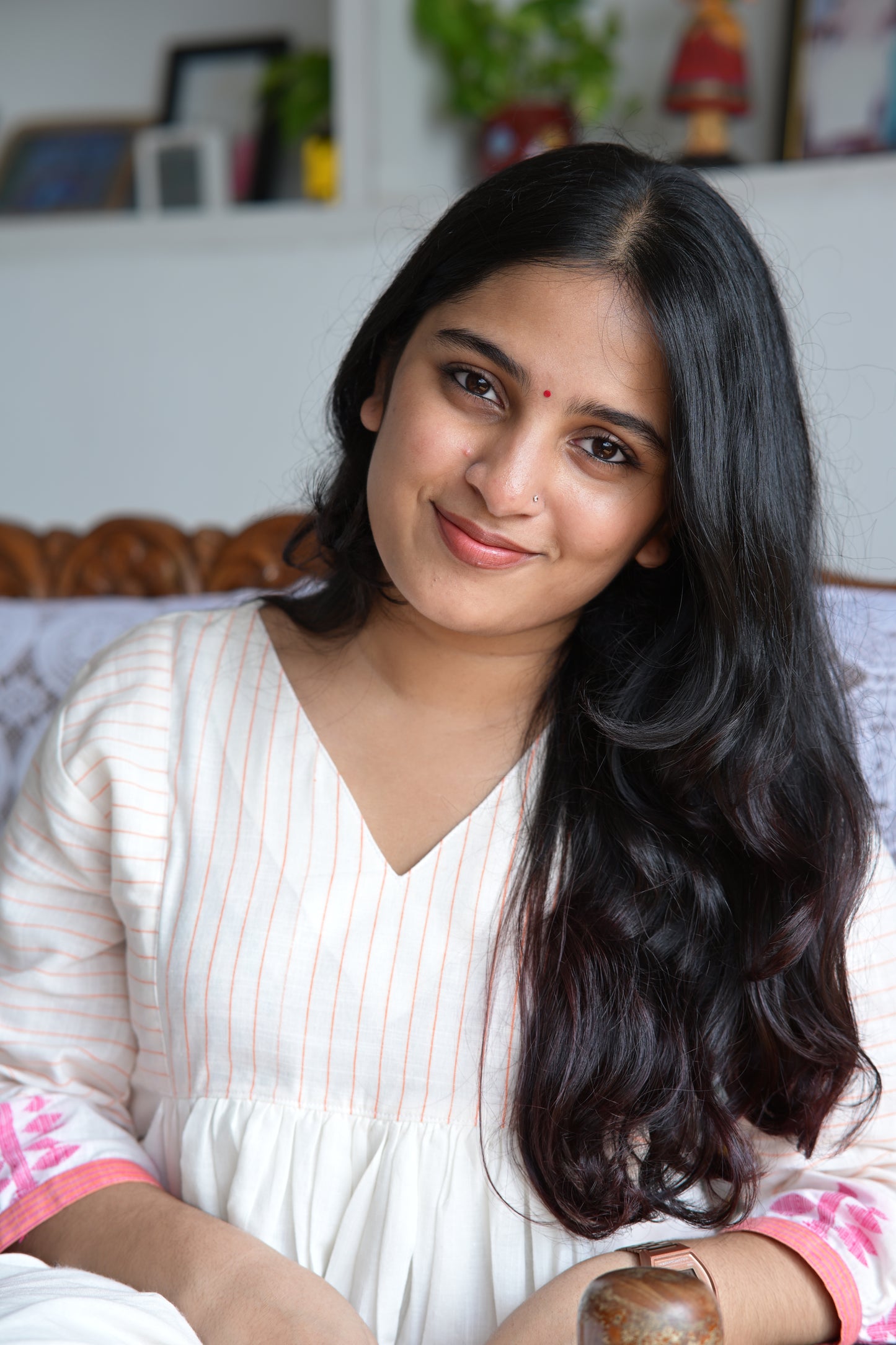 HANDLOOM COTTON ONAM DRESS