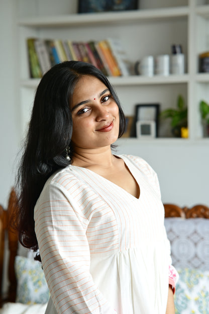 HANDLOOM COTTON ONAM DRESS