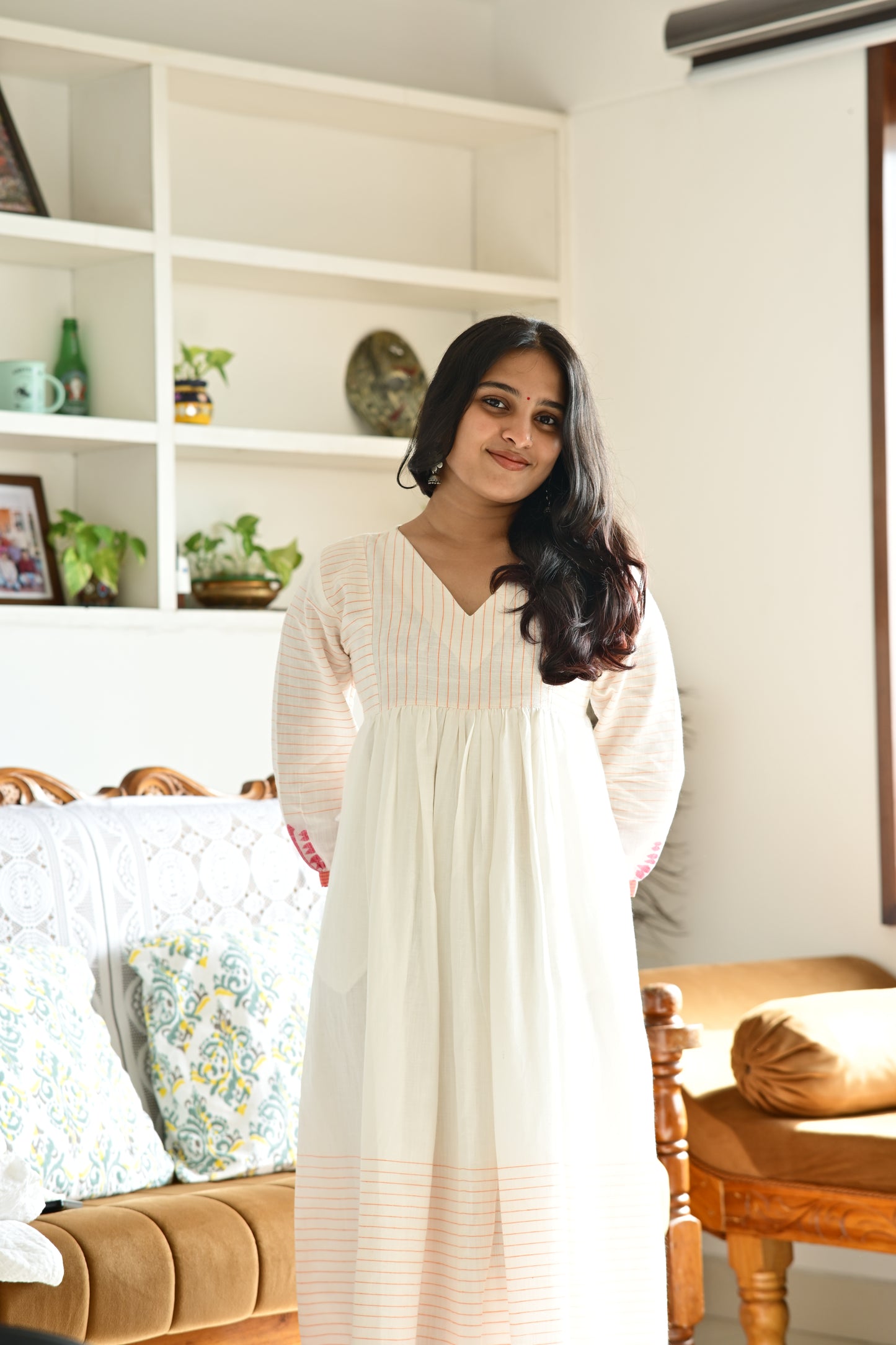 HANDLOOM COTTON ONAM DRESS