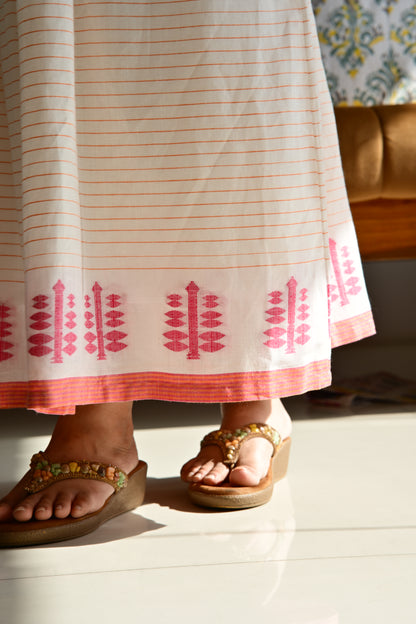 HANDLOOM COTTON ONAM DRESS