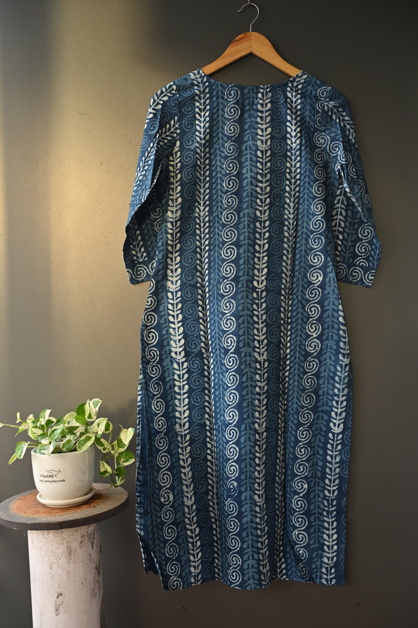 Indigo blue Printed Kurti