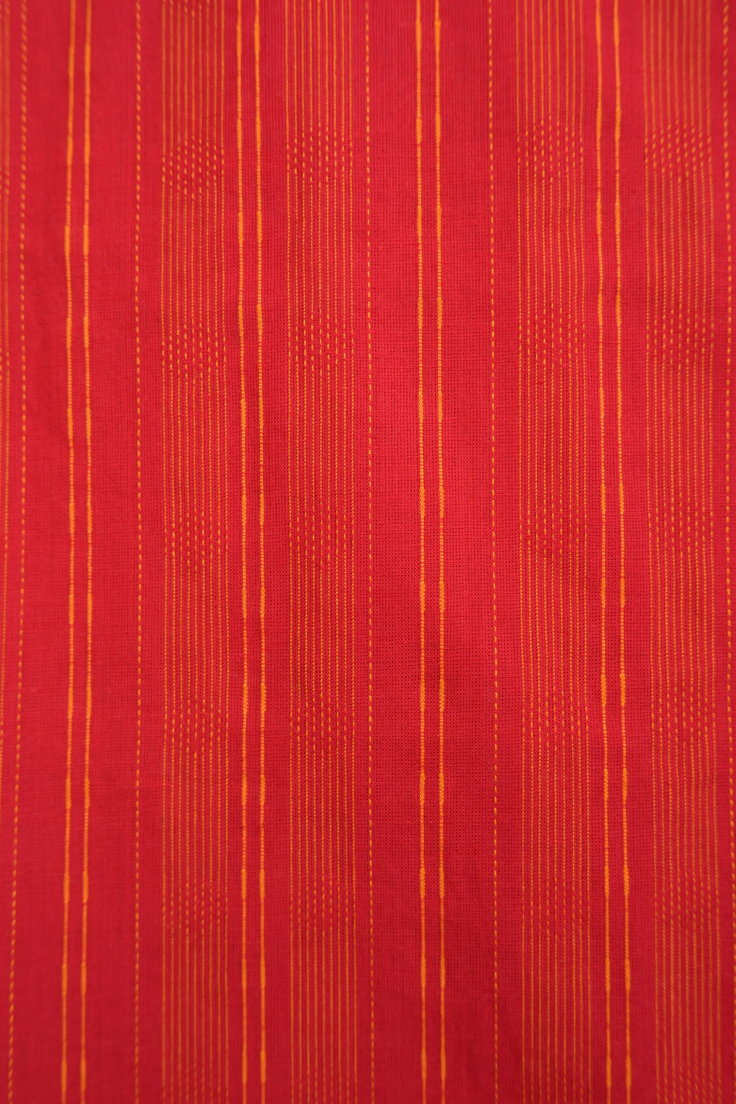 ROOH - RED SOUTH COTTON CURVD - V NECK KURTI